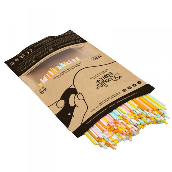 3DOODLER START FILAMENT ECO 2.5MM, 250 SZTUK, 5 KOLORÓW (BIAŁ/MIĘT/ŻÓŁ/POM/RÓŻ), FIRE AND ICE, 3DS-ECO-MIX1-250