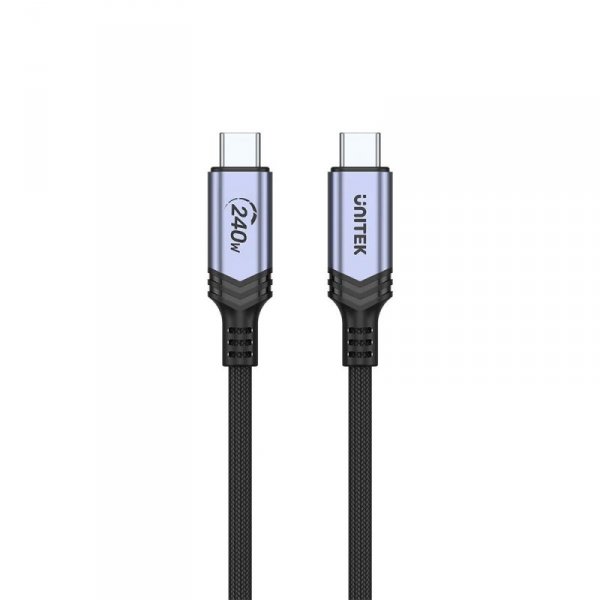 UNITEK KABEL USB-C 3.1 DO ŁADOWANIA, PD 240W, 2M