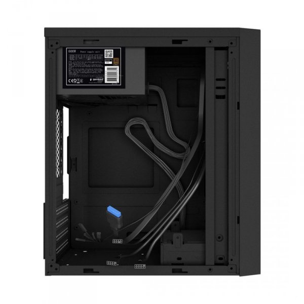 GEMBIRD OBUDOWA FORNAX K170 600W 80PLUS BRONZE MINI-TOWER (1X USB 3.1, 2X USB 2.0, 1X USB TYP-C, CZYTNIK KART) CZARNA
