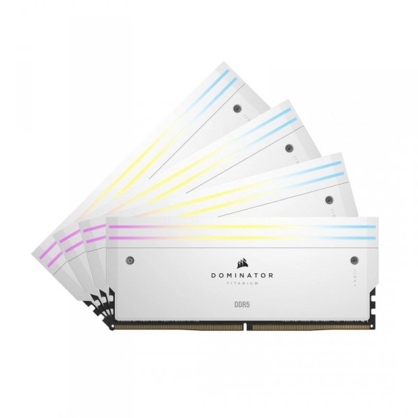 DOMINATOR TITANIUM RGB 64 GB (4x16 GB) DDR5 DRAM 6000 MT/s CL36 Intel XMP White