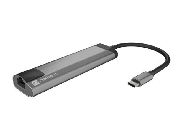 NATEC MULTIPORT FOWLER GO USB-C -&gt; HUB USB 3.0 X2, HDMI 4K, USB-C PD, RJ45 NMP-1985