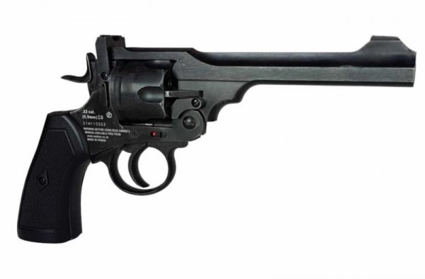 Rewolwer WEBLEY MKVI .455 Service kal.5,5 mm Diabolo łuski 6-strzał. lufa 6&quot; CO2 Battlefield Ekp do17J