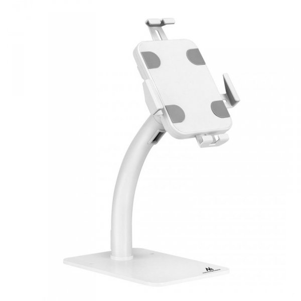MACLEAN UCHWYT DO TABLETU ŚCIENNY/BIURKOWY Z BLOKADĄ 7,9&quot;-11&quot; UNIWERSALNY BIAŁY MC-468W