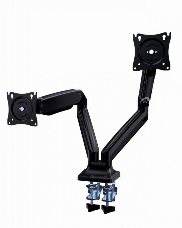 GEMBIRD BIURKOWE REGULOWANE RAMIĘ NA 2 MONITORY 17&quot;-35&quot; DO 10KG