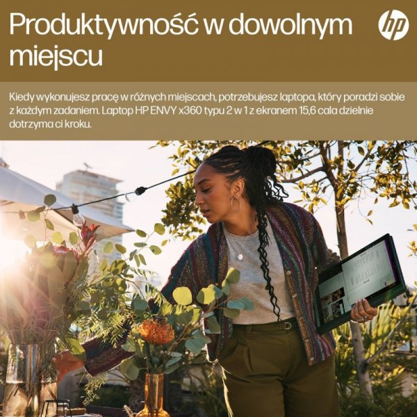 HP Envy 15-FH0023DX Ryzen 7 7730U 15.6&quot;FHD Touch 16GB SSD512 BT BLKB x360 Win11 Nightfall Black (REPACK) 2Y (WYPRZEDAŻ)