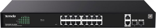 SWITCH POE TENDA TEG2220P-16-250W
