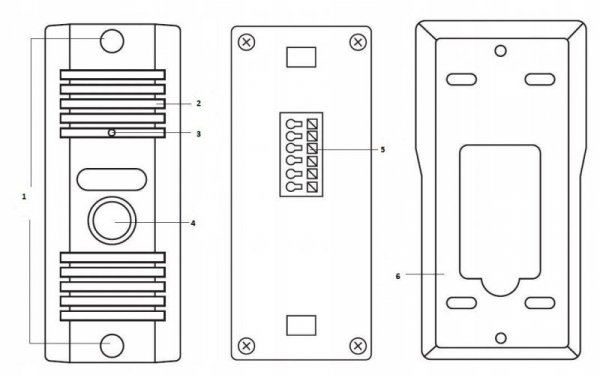 DOMOFON EURA ADP-11A3 &#039;&#039;INVITO&#039;&#039; b/słuchawkowy biały