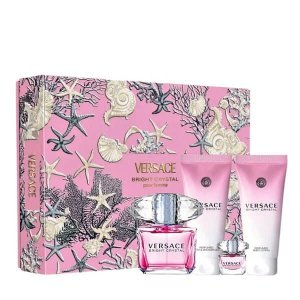 Versace Bright Crystal Zestaw - EDT 90 ml + EDT 5 ml + BL 100 ml + SG 100 ml 
