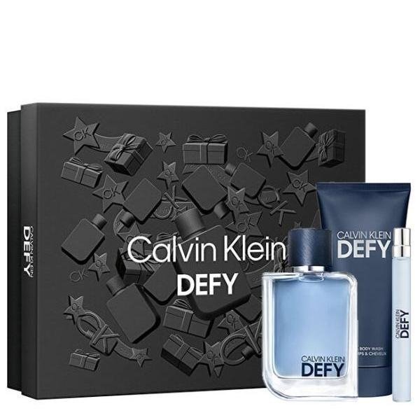 Calvin Klein Defy Set - Eau de Toilette 100 ml + Eau de Toilette 10 ml + Perfumed Shower Gel 100 ml
