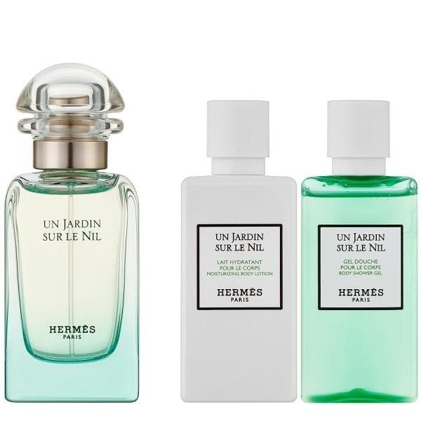 Hermes Un Jardin sur le Nil Set - Eau de Toilette 50 ml + Body Lotion 40 ml + Shower Gel 40 ml