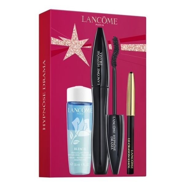 Lancome Hypnose Drama Set - Mascara 01 Excessive Black 6,5 ml + Le Crayon Kohl 01 Noir 0.7 g  + Make-up remover Bi-Facil 30 ml