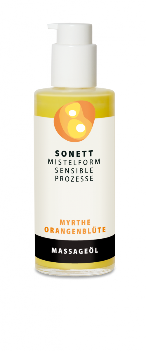 Sonett Olejek do ciała i masażu Mirt – Kwiat pomarańczy, z rytmizowanym ekstraktem z jemioły