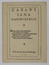 Daniecki Ian - Zabawy [reprint]