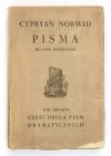 Norwid Cyprian Kamil - Wszystkie pisma... po dziś w całości lub fragmentach odszukane. Tom IV.