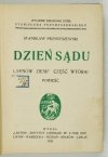 PRZYBYSZEWSKI Stanisław - Dzień sądu (Synów ziemi część wtóra). Powieść.