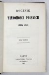 ROCZNIK Wiadomosci Polskich. T. 3: Rok 1859. 