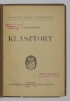 Silnicki Tadeusz - Klasztory. Z cyklu: Obrazki obyczajowe