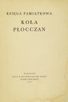 KSIĘGA pamiątkowa Koła Płocczan.
