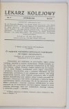 LEKARZ Kolejowy. Kwartalnik. Organ Zrzeszenia Lekarzy Kolejowych.{|br /|}R. 6, nr 4: XI 1933