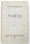 GOMBROWICZ Witold - Varia.