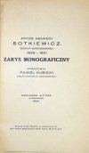 KUBICKI Paweł - Antoni Ksawery Sotkiewicz, biskup sandomierski, 1826-1901. Zarys monograficzny
