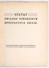 STATUT Związku Towarzystw Upiększania Kraju