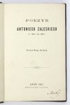 ZALESKI Antoni - Poezye. Wydał Hugo Zathey