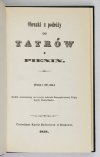 Obrazki z podróży do Tatrów i Pienin [reprint]