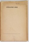 CZYŻEWSKI Tytus - Zielone oko. Poezje formistyczne, elektryczne wizje.