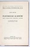 CHĘTNIK Adam - Pożywienie Kurpiów. Jadło i napoje zwykłe, obrzędowe i głodowe. Z 48 figurami (209 ryc.) wykonanemi przez autora