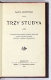 KONOPNICKA Marya - Trzy studya.