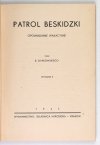 DYAKOWSKI B[ohdan] - Patrol beskidzki. Opowiadanie wakacyjne. Wyd. II.