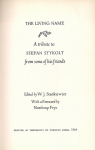 [Stykolt Stefan] - The living name. A tribute to Stefan Stykolt from some of his friends. Eduted by W. J. Stankiewicz. With a Foreword by Northrop Frye. 