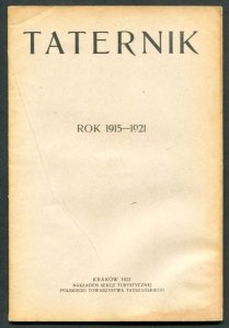 Taternik. Organ Sekcyi Turystycznej Towarzystwa Tatrzańskiego. Rok 1915-1921