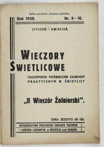 WIECZORY Świetlicowe. R. 1938, nr 9-10: I-II: II wieczór żołnierski.