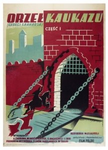 S. Grajewski i T. Trębicki - Orzeł Kaukazu. Część I - plakat filmowy 1950