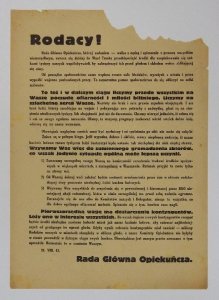 RODACY! Rada Główna Opiekuńcza.