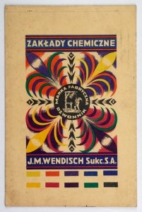 WENDISCH J. M.  Sukc. S.A., Zakłady Chemiczne. [Wzornik kolorów].