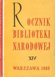 Rocznik Biblioteki Narodowej. Nr 14: 1978