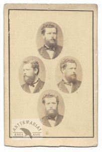 [KLAPKA György - fotografia portretowa - ujęcie w formacie card de visite].
