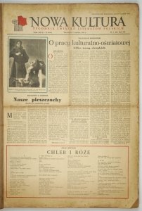 NOWA Kultura. Tygodnik społeczno-kulturalny. 1956