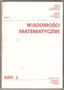 Wiadomości Matematyczne. T.24, cz.1