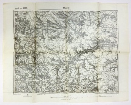 [ZAŁOŹCE]. Zone 6. Col. XXXIII. Mapa form. 38,5x48,5 cm, na ark. 45,5x58 cm