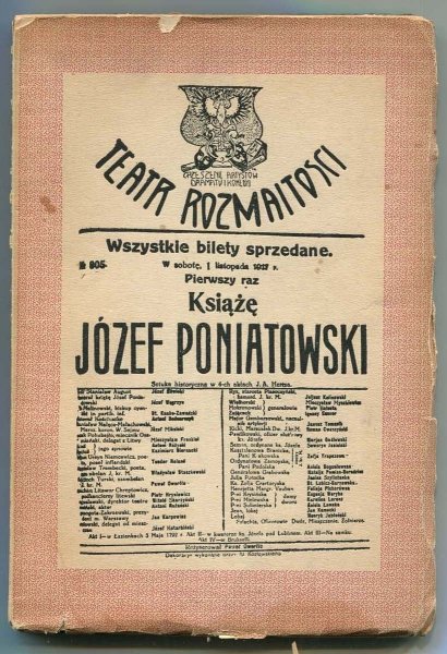 Hertz Jan Adolf - Książę Józef Poniatowski. Sztuka historyczna w 4-ch aktach.