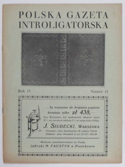 Polska Gazeta Introligatorska. R. 4, nr 11: 20 XI 1931.