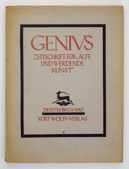 GENIUS. Zeitschrift für werdende und alte Kunst. [Jg. 1], Buch 2: 1919.