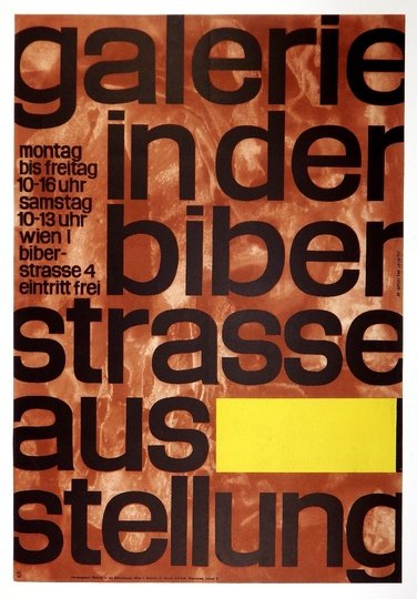 HILSCHER Hubert - Galerie in der Biberstrasse. Ausstellung. 1964.