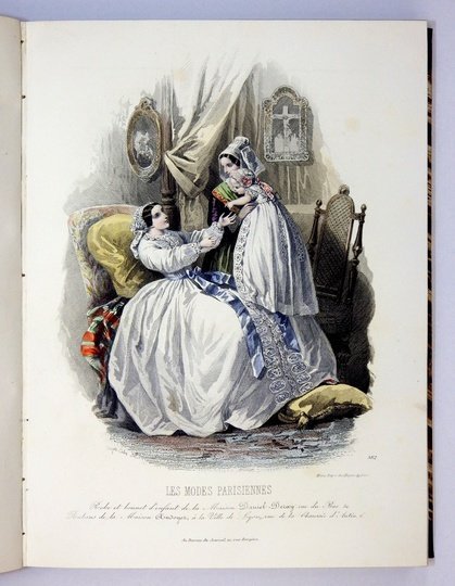Les MODES Parisiennes. R. 1854. Rocznik paryskiego tygodnika poświęconego modzie