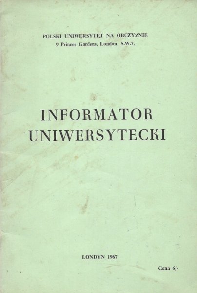  Informator Uniwersytecki. 