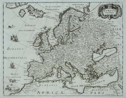 [EUROPA]. Evropa Noua Delineatio. Miedzioryt [ca 1640].